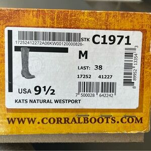 CORRAL WOMANS SIZE 9.5 M Boots
